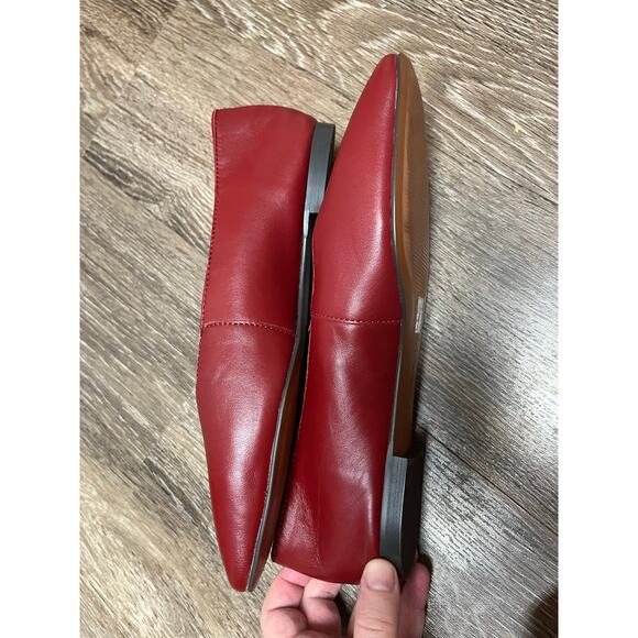 MADEWELL The Mylie Ballet Flat in Wild Cranberry Leather Size 9.5 NWOB - Picture 8 of 9
